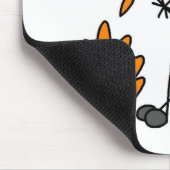 Würstchen auf Lagerfeuer Mousepad (Ecke)