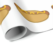 Würstchen-Brötchen Geschenkpapier (Rolleneckpunkt)