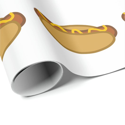 Würstchen-Brötchen Geschenkpapier (Rolleneckpunkt)