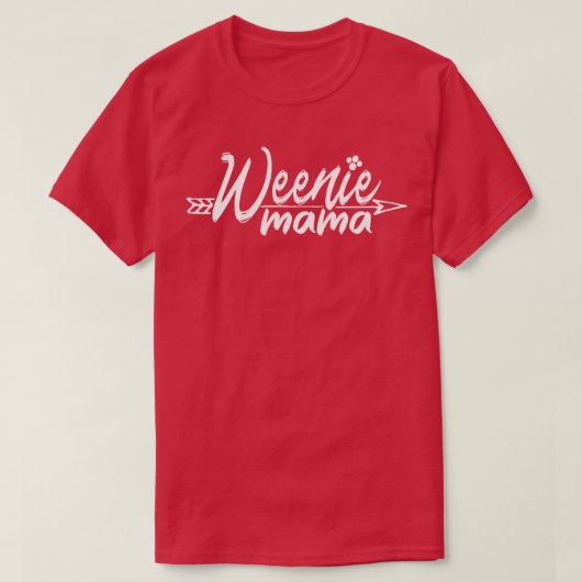 Würstchen Dackel Hunde Mama T-Shirt (Design vorne)