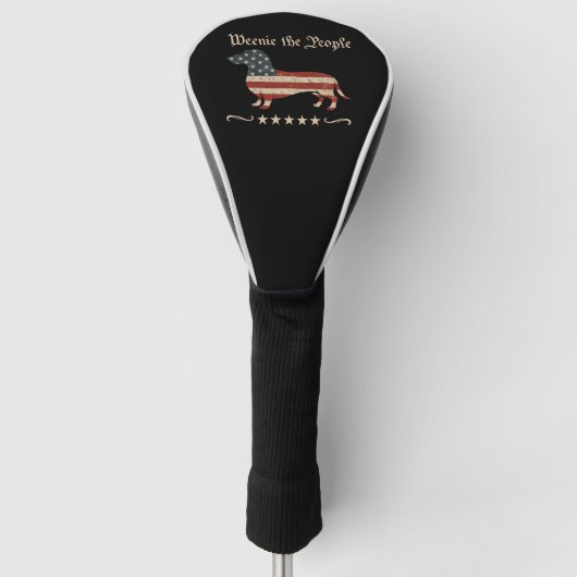 Würstchen Die Menschen Dackel 4. Juli Golf Headcover (Vorderseite)