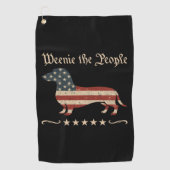 Würstchen Die Menschen Dackel 4. Juli Golfhandtuch (Vorderseite)