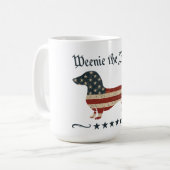 Würstchen Die Menschen Dackel 4. Juli Kaffeetasse (Vorderseite Links)