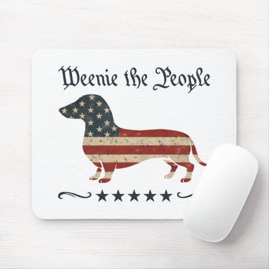 Würstchen Die Menschen Dackel 4. Juli Mousepad (Mit Mouse)