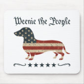 Würstchen Die Menschen Dackel 4. Juli Mousepad (Vorne)