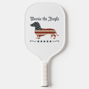 Würstchen Die Menschen Dackel 4. Juli Pickleball Schläger