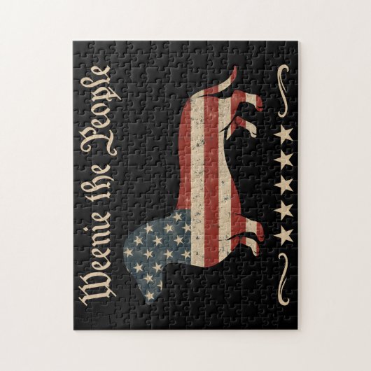 Würstchen Die Menschen Dackel 4. Juli Puzzle (Vertikal)