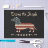 Würstchen Die Menschen Dackel 4. Juli Seidenpapier (Handwerk)