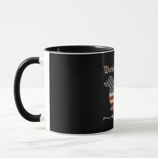 Würstchen Die Menschen Dackel 4. Juli Tasse (Links)