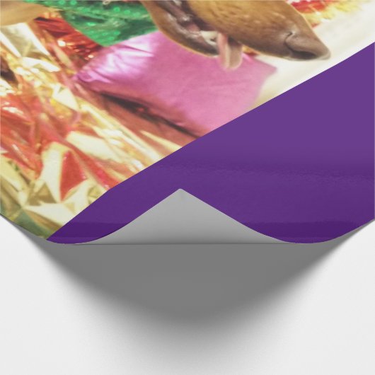 Würstchen Dog Birthday Geschenkwrap Geschenkpapier (Ecke)