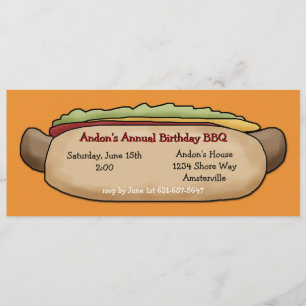 Würstchen-Einladung Einladung