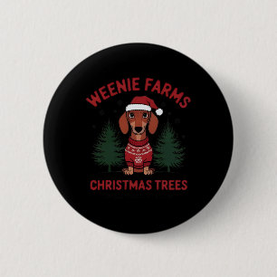 Würstchen Farms Dackel Weihnachtsbaumen Dackel Hun Button