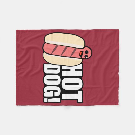 Würstchen Fleecedecke (Vorderseite (Horizontal))