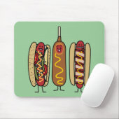 Würstchen-Freunde Mousepad (Mit Mouse)
