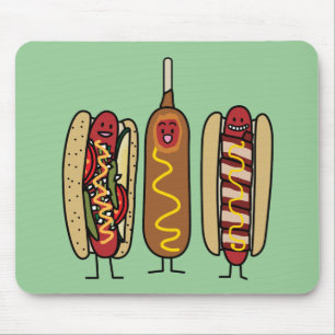 Würstchen-Freunde Mousepad