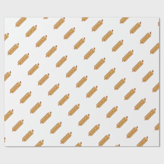 Würstchen Geschenkpapier (Flach)
