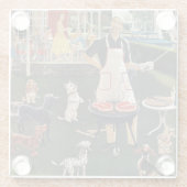 Würstchen Glasuntersetzer (Rückseite)