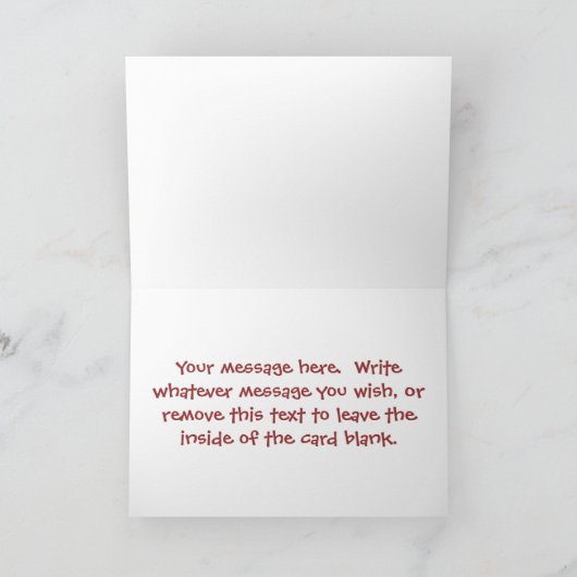 Würstchen-Gruß-Karte Karte (Innenseite)