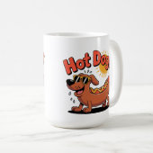 Würstchen Hot-Dog Vibes Kaffeetasse (VorderseiteRechts)