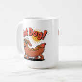 Würstchen Hot-Dog Vibes Kaffeetasse (Vorderseite Links)