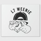 Würstchen L7 Geschenkpapier (Flach)