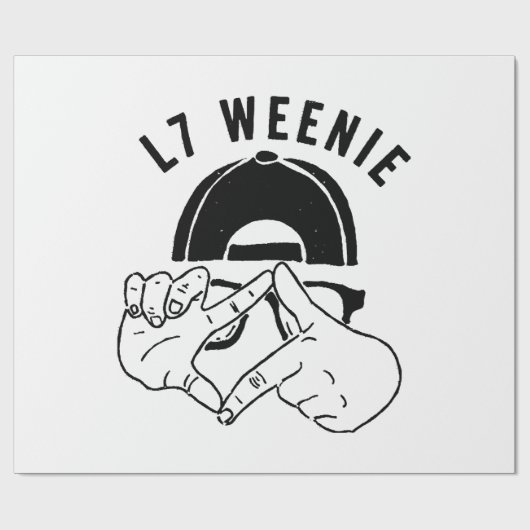 Würstchen L7 Geschenkpapier (Flach)