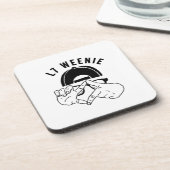 Würstchen L7 Getränkeuntersetzer (Linke Seite)