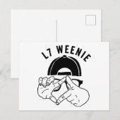 Würstchen L7 Postkarte (Vorne/Hinten)
