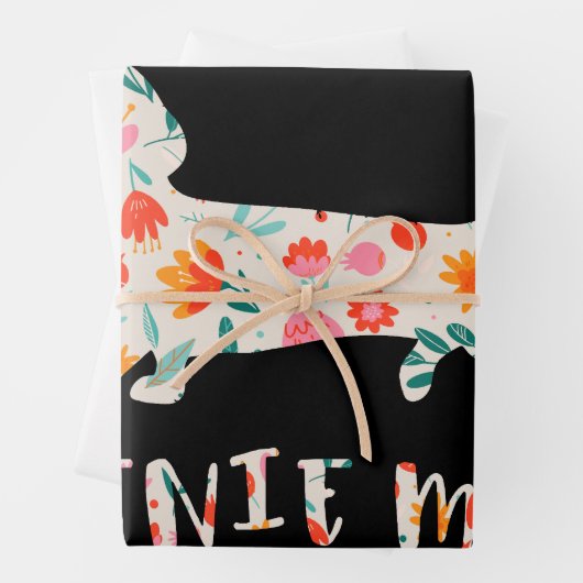 Würstchen Mama Dackel Geschenkpapier Set (Beispiel)