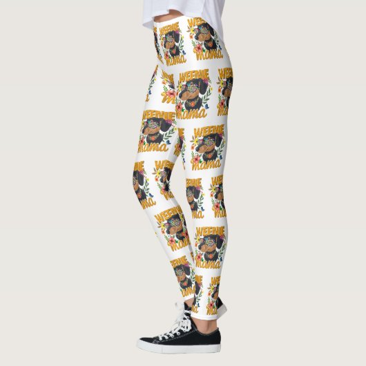 Würstchen Mama Dackel Leggings (Links)