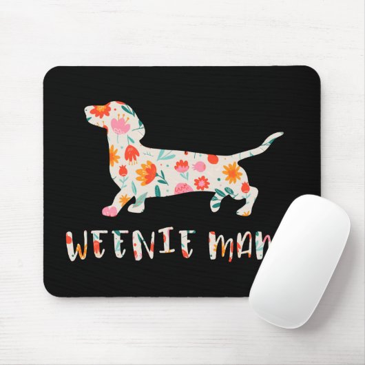 Würstchen Mama Dackel Mousepad (Mit Mouse)