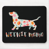 Würstchen Mama Dackel Mousepad (Vorne)