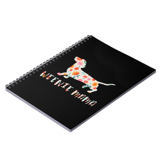 Würstchen Mama Dackel Notizblock (Linke Seite)