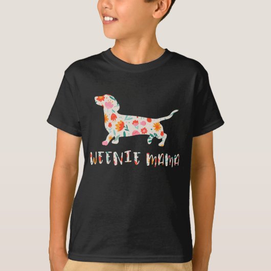 Würstchen Mama Dackel T-Shirt (Vorderseite)