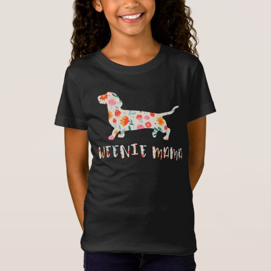 Würstchen Mama Dackel T-Shirt (Vorderseite)