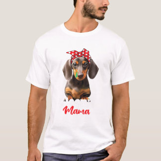 Würstchen Mama Dog Besitzer Pet Trainer Welpe Anim T-Shirt