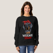 Würstchen Mama Funny Dackel Lover Weiner Dog Gesch Sweatshirt (Vorne ganz)