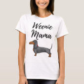 Würstchen Mama Funny Dackel Lover Weiner Dog Gesch T-Shirt (Vorderseite)
