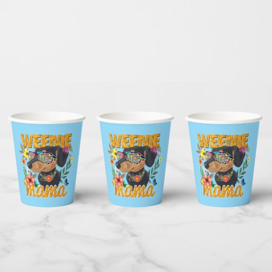 WÜRSTCHEN MAMA PAPIER CUPS PAPPBECHER (Multi)