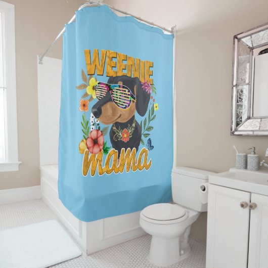 WÜRSTCHEN MAMA SHOWER CURTAIN DUSCHVORHANG (Beispiel)