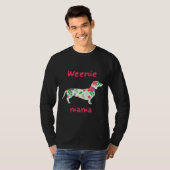 Würstchen Mama Wire Hhaariger Dackel Hund T-Shirt (Vorne ganz)