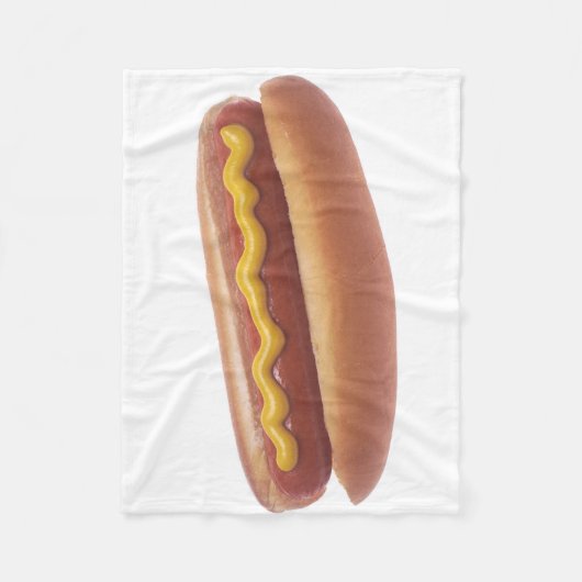 Würstchen mit Senf Fleecedecke (Vorderseite)