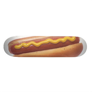 Würstchen mit Senf Skateboard