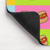 Würstchen mit Ziegeln gedeckter Entwurf Mousepad (Ecke)
