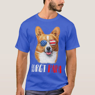 Würstchen Papa Corgi Vater Dog Corgi Liebhaber1436 T-Shirt