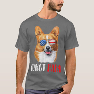 Würstchen Papa Corgi Vater Dog Corgi Liebi T-Shirt