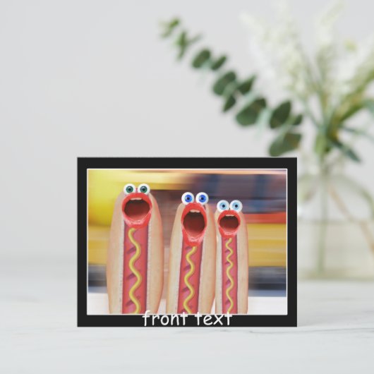 Würstchen People Einladung (Stehend Vorderseite)