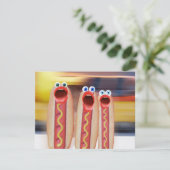 Würstchen People Einladung (Stehend Vorderseite)