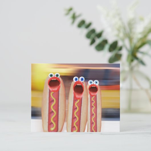 Würstchen People Einladung (Stehend Vorderseite)