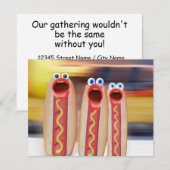 Würstchen People Einladung (Vorne/Hinten)